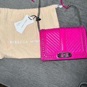 Rebecca Minkoff cross body HOT PINK handbag